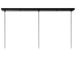 DIKRA - Hanglamp - Ø 40 cm - 3xE27 - Zwart*Lucide New