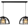DIKRA - Hanglamp - 2xE27 - Zwart*Lucide Hot