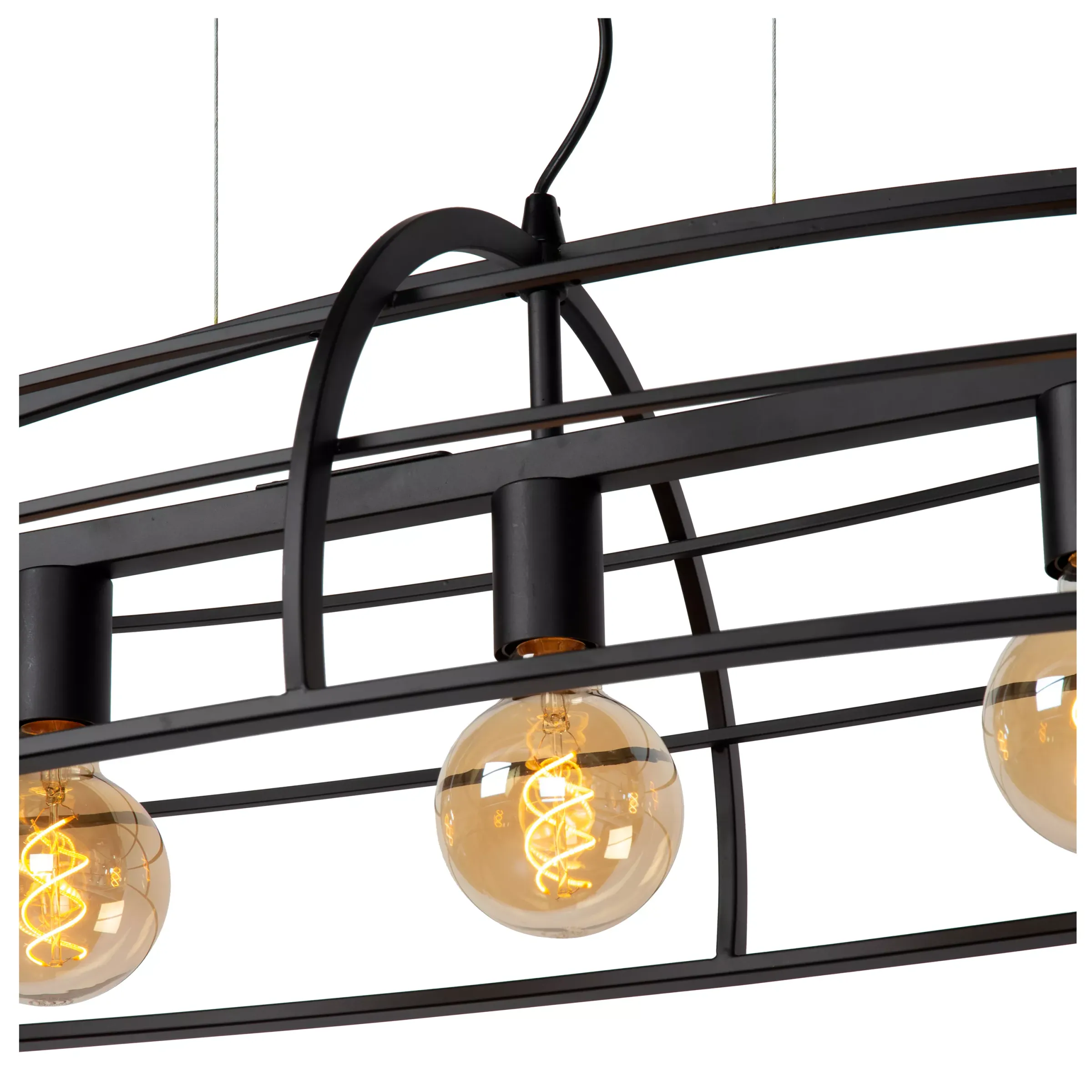DIKRA - Hanglamp - 5xE27 - Zwart*Lucide Flash Sale