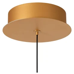 DILENKO - Hanglamp - Ø 14 cm - LED - 1x4,2W 2700K - Mat Goud / Messing*Lucide Hot