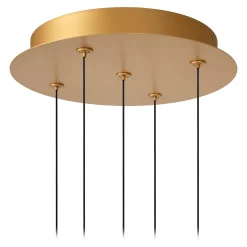 DILENKO - Hanglamp - Ø 31 cm - LED Dimb. - 5x3,5W 2700K - Mat Goud / Messing*Lucide Online