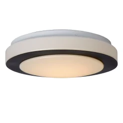 DIMY - Plafonnière Badkamer - Ø 28,6 cm - LED 3 StepDim - 1x12W 3000K - IP21 - Zwart*Lucide Online
