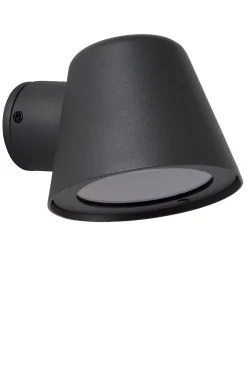 DINGO-LED - Wandlamp Binnen/Buiten - LED Dimb. - GU10 - 1x5W 3000K - IP44 - Antraciet*Lucide Online
