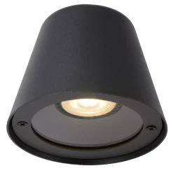 DINGO-LED - Wandlamp Binnen/Buiten - LED Dimb. - GU10 - 1x5W 3000K - IP44 - Antraciet*Lucide Online