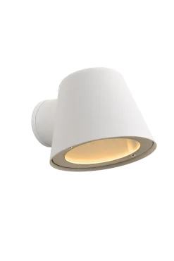 DINGO-LED - Wandlamp Binnen/Buiten - LED Dimb. - GU10 - 1x5W 3000K - IP44 - Wit*Lucide Outlet