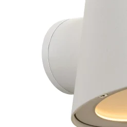 DINGO-LED - Wandlamp Binnen/Buiten - LED Dimb. - GU10 - 1x5W 3000K - IP44 - Wit*Lucide Outlet
