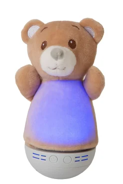 DOLLY - Tafellamp Kinderkamer - Batterijen - LED - 1x3W 2700K - Met muziekfunctie - Bruin*Lucide New