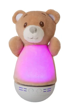 DOLLY - Tafellamp Kinderkamer - Batterijen - LED - 1x3W 2700K - Met muziekfunctie - Bruin*Lucide New