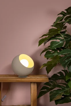 DOREDOS - Tafellamp - Ø 20 cm - 1xE27 - Beige*Lucide Online