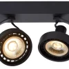 DORIAN - Plafondspot - LED Dim to warm - GU10 (ES111) - 2x12W 2200K/3000K - Zwart*Lucide Cheap