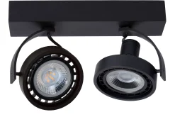 DORIAN - Plafondspot - LED Dim to warm - GU10 (ES111) - 2x12W 2200K/3000K - Zwart*Lucide Cheap