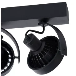 DORIAN - Plafondspot - LED Dim to warm - GU10 (ES111) - 2x12W 2200K/3000K - Zwart*Lucide Cheap