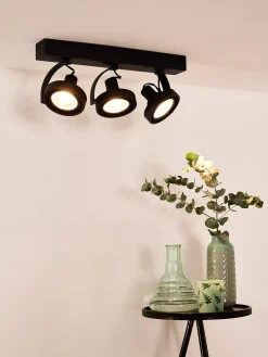 DORIAN - Plafondspot - LED Dim to warm - GU10 (ES111) - 3x12W 2200K/3000K - Zwart*Lucide Flash Sale