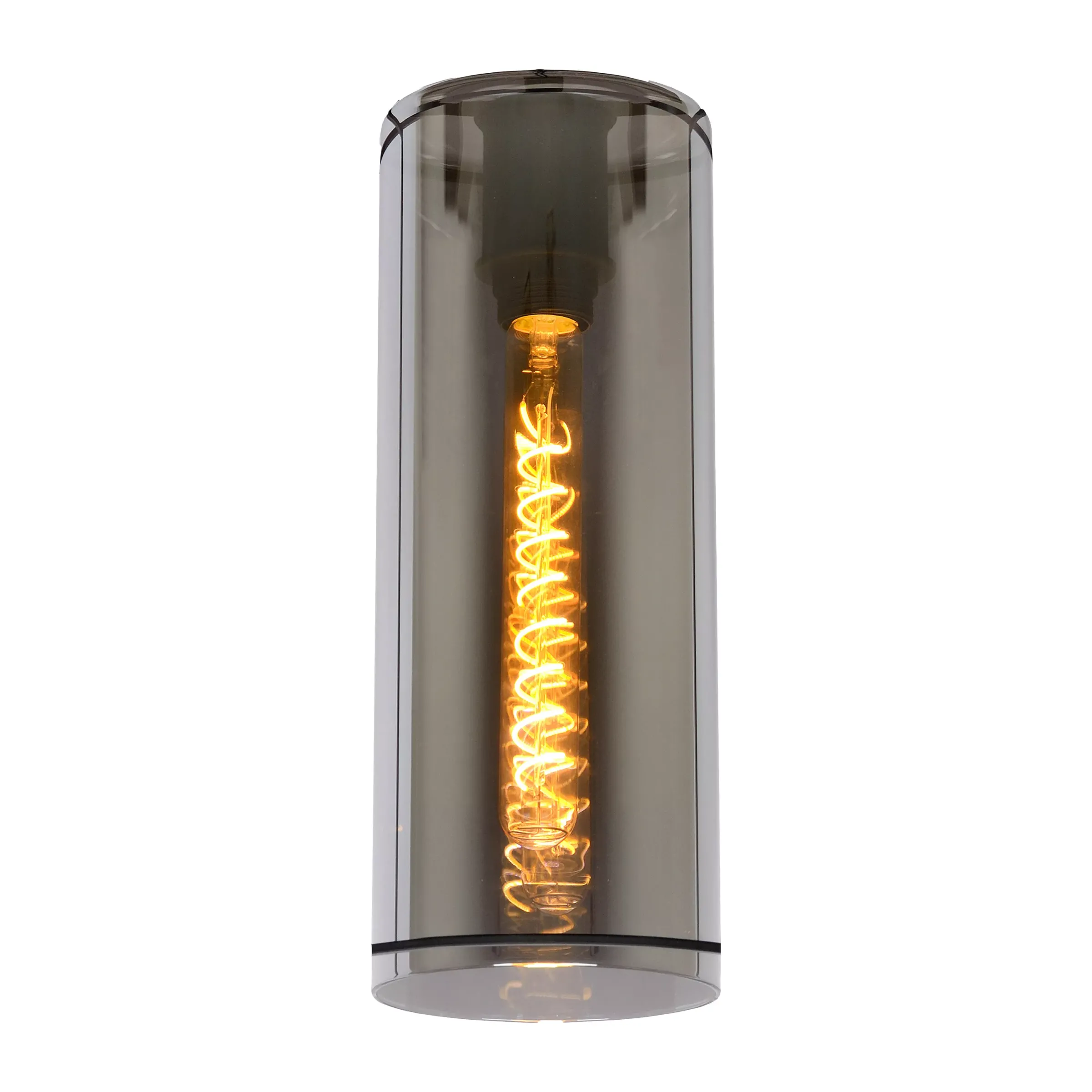 DOUNIA - Glas - Ø 14 cm - Fumé*Lucide Sale