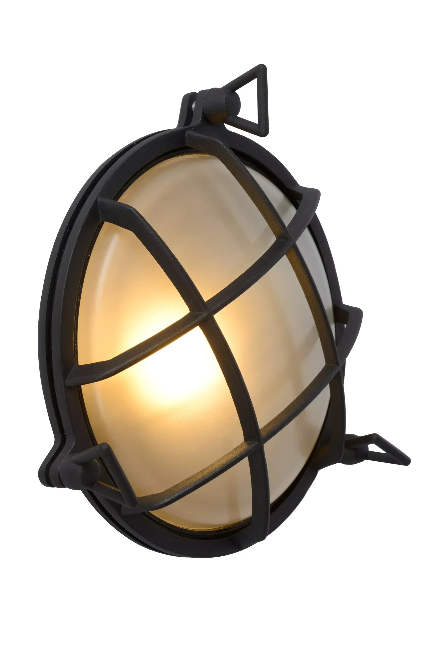 DUDLEY - Wandlamp Binnen/Buiten - Ø 22 cm - 1xE27 - IP65 - Zwart*Lucide Best