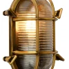 DUDLEY - Wandlamp Binnen/Buiten - 1xE27 - IP65 - Mat Goud / Messing*Lucide Outlet