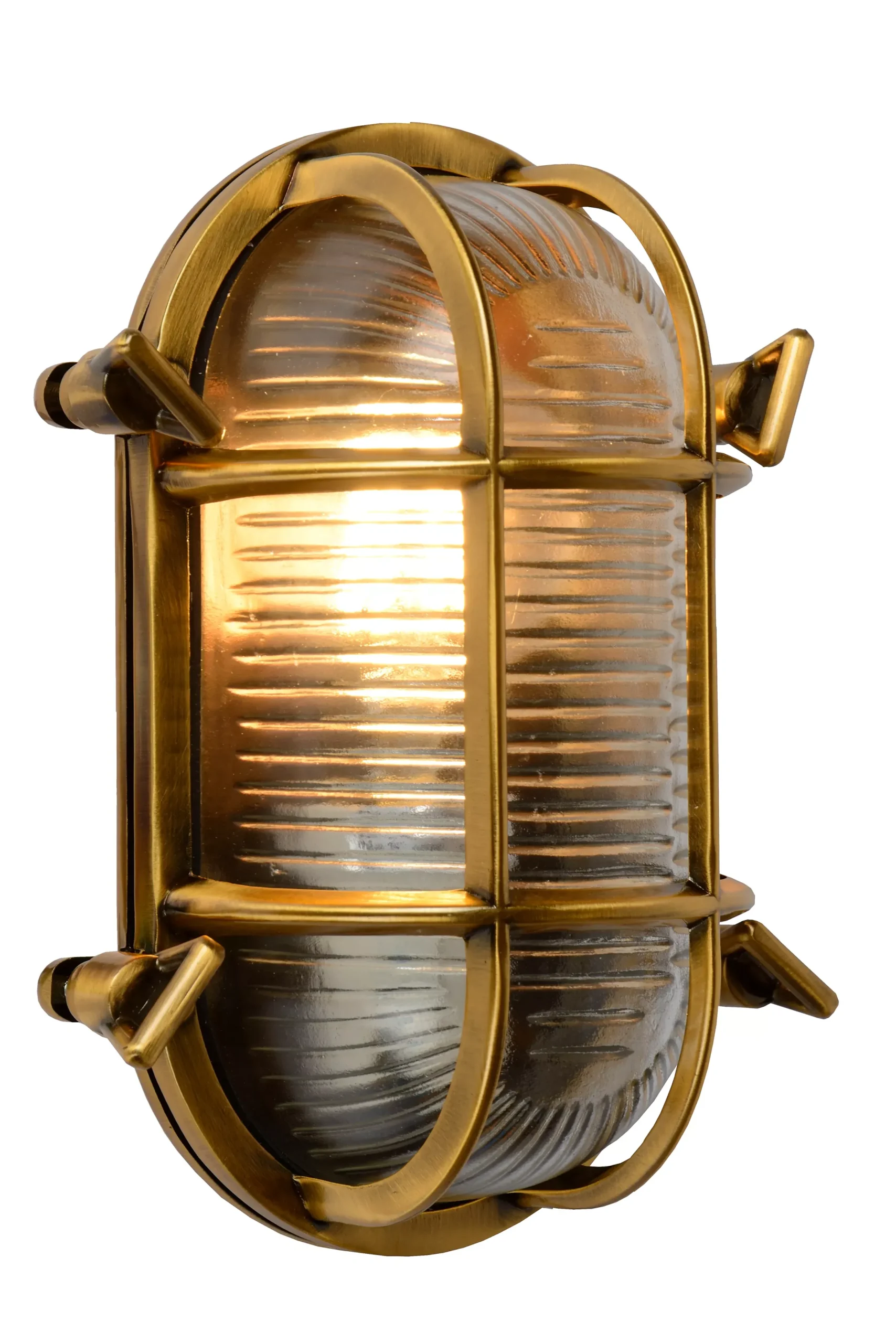 DUDLEY - Wandlamp Binnen/Buiten - 1xE27 - IP65 - Mat Goud / Messing*Lucide Outlet