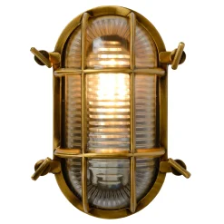 DUDLEY - Wandlamp Binnen/Buiten - 1xE27 - IP65 - Mat Goud / Messing*Lucide Outlet