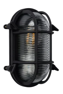DUDLEY - Wandlamp Binnen/Buiten - 1xE27 - IP65 - Zwart*Lucide Best