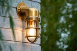 DUDLEY - Wandlamp Binnen/Buiten - 1xE27 - IP44 - Mat Goud / Messing*Lucide Discount