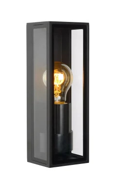 DUKAN - Wandlamp Binnen/Buiten - 1xE27 - IP65 - Zwart*Lucide Outlet