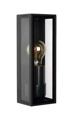 DUKAN - Wandlamp Binnen/Buiten - 1xE27 - IP65 - Zwart*Lucide Outlet