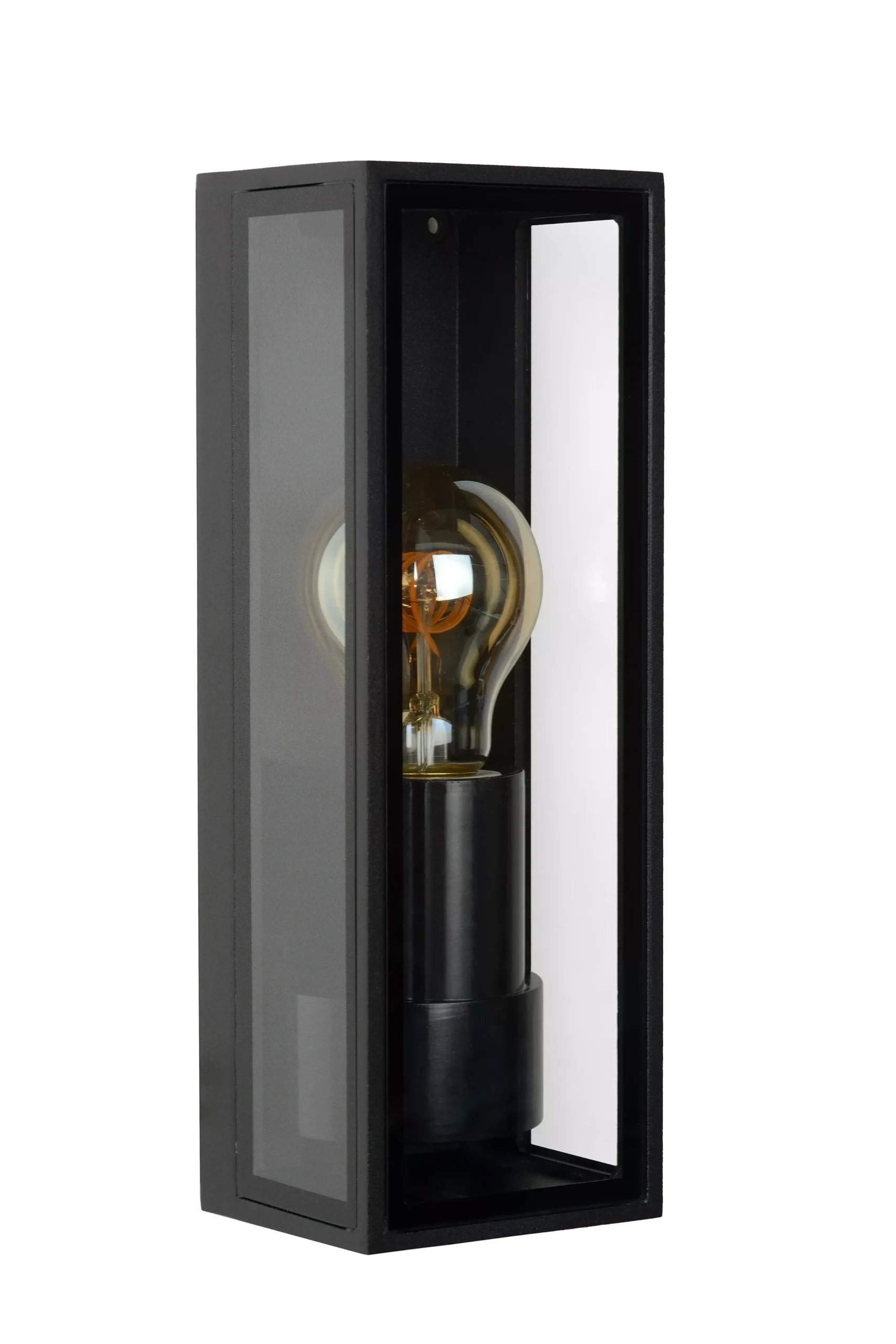 DUKAN - Wandlamp Binnen/Buiten - 1xE27 - IP65 - Zwart*Lucide Outlet