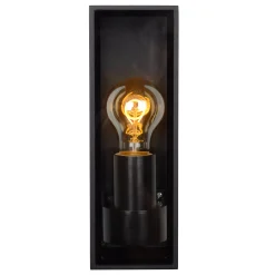 DUKAN - Wandlamp Binnen/Buiten - 1xE27 - IP65 - Zwart*Lucide Outlet