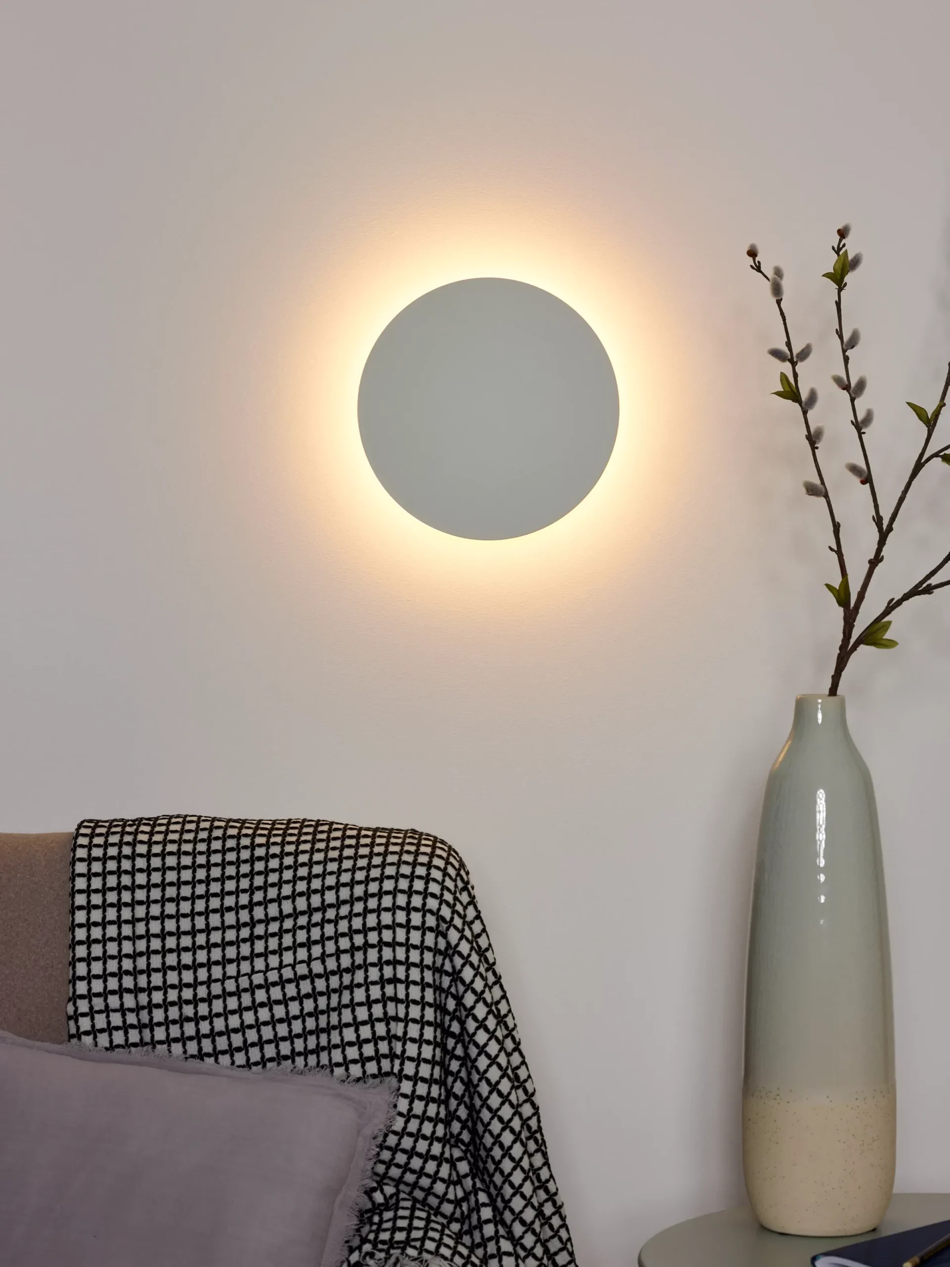 EKLYPS LED - Wandlamp - Ø 25 cm - LED - 1x9W 3000K - Wit*Lucide Cheap