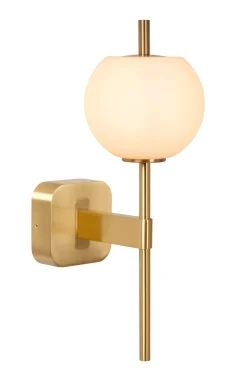 ELDA - Wandlamp Badkamer - 1xG9 - IP44 - Mat Goud / Messing*Lucide Outlet