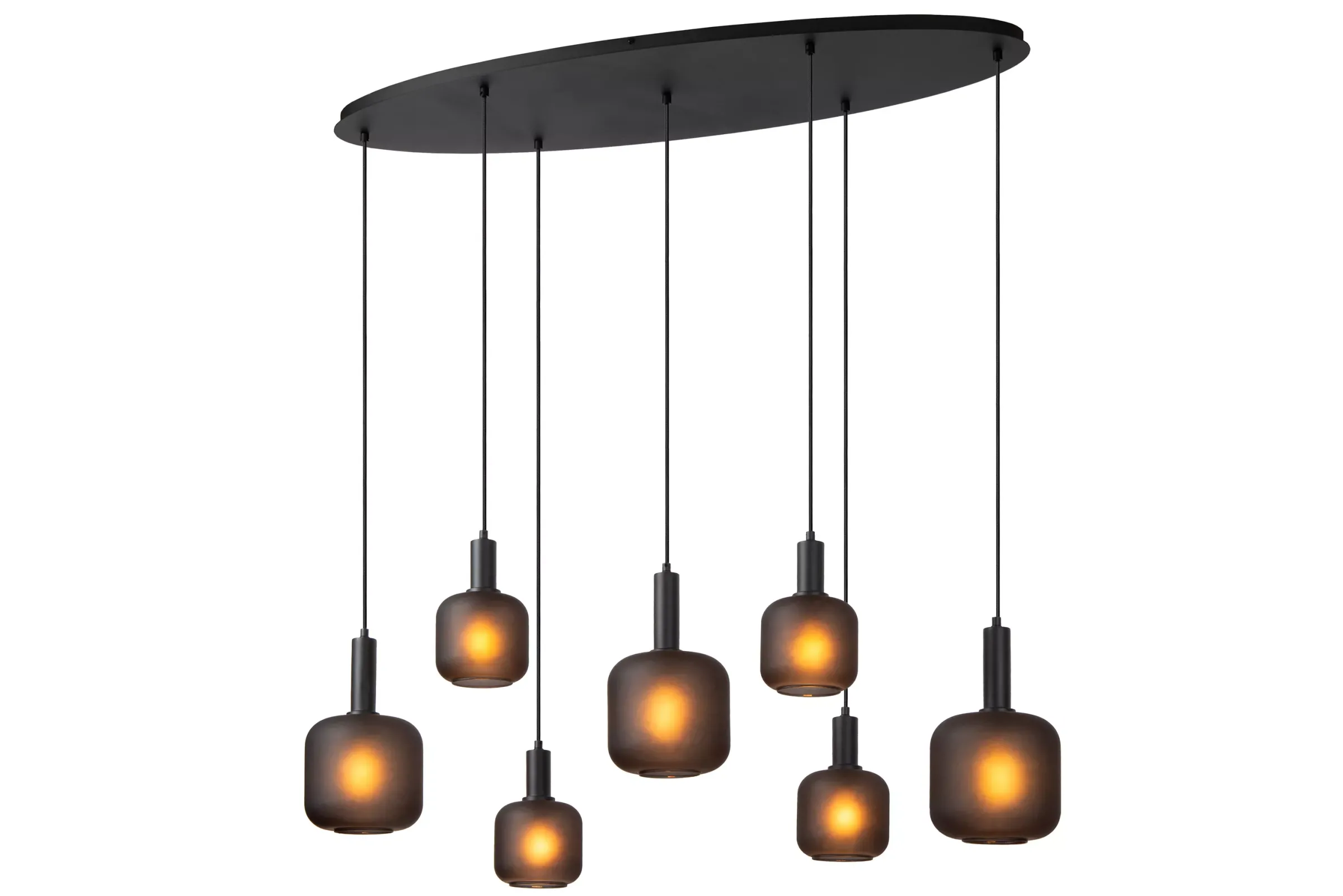 ELOISE - Hanglamp - 7xE27 - Zwart*Lucide Outlet