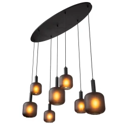 ELOISE - Hanglamp - 7xE27 - Zwart*Lucide Outlet
