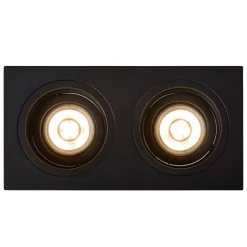EMBED - Inbouwspot - 2xGU10 - Zwart*Lucide Shop