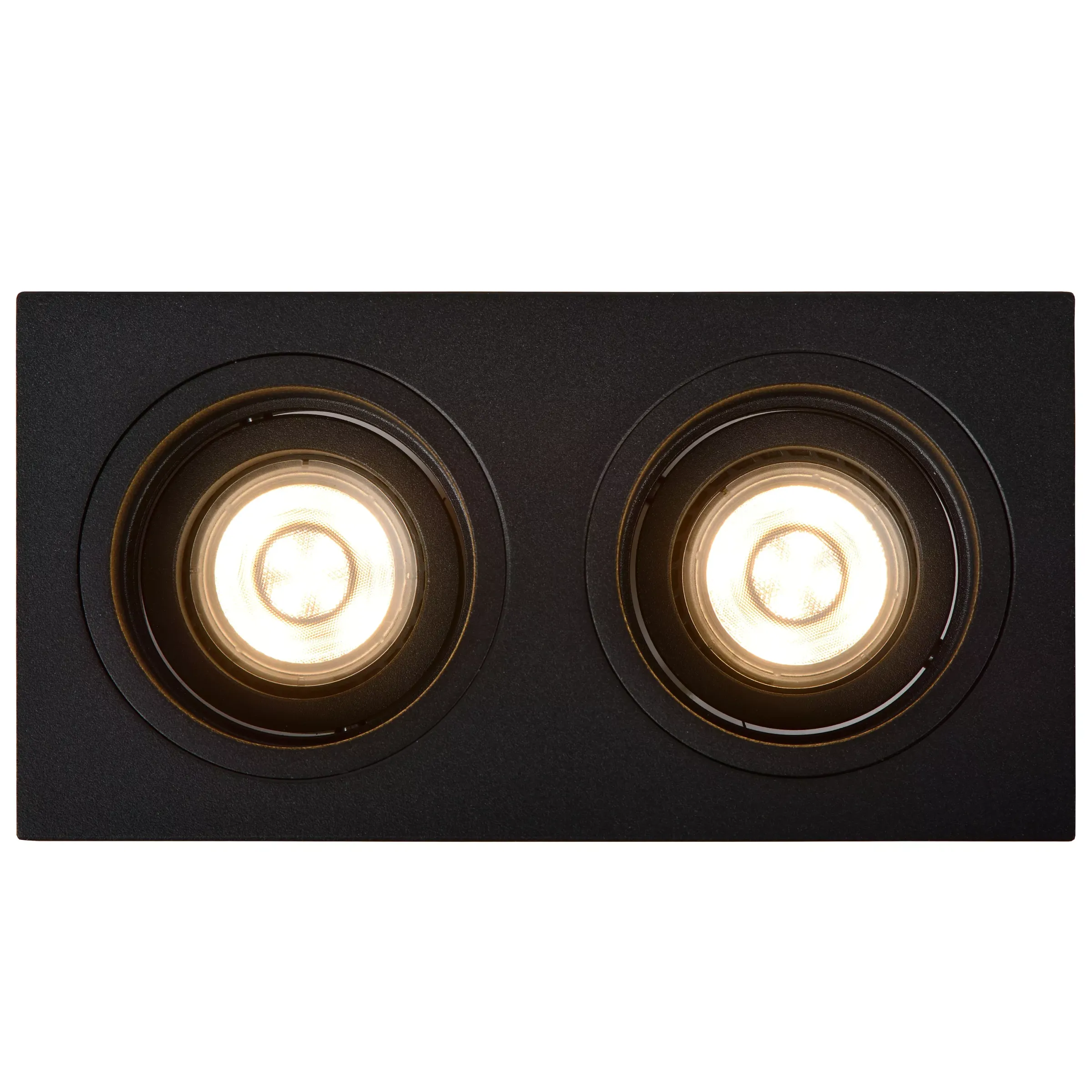 EMBED - Inbouwspot - 2xGU10 - Zwart*Lucide Shop