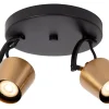 EMILE - Plafondspot - Ø 20 cm - 2xGU10 - Mat Goud / Messing*Lucide Cheap