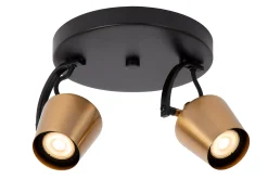EMILE - Plafondspot - Ø 20 cm - 2xGU10 - Mat Goud / Messing*Lucide Cheap