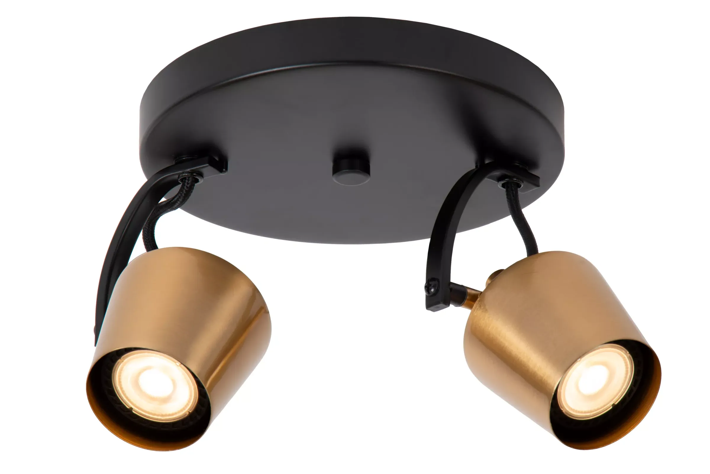 EMILE - Plafondspot - Ø 20 cm - 2xGU10 - Mat Goud / Messing*Lucide Cheap