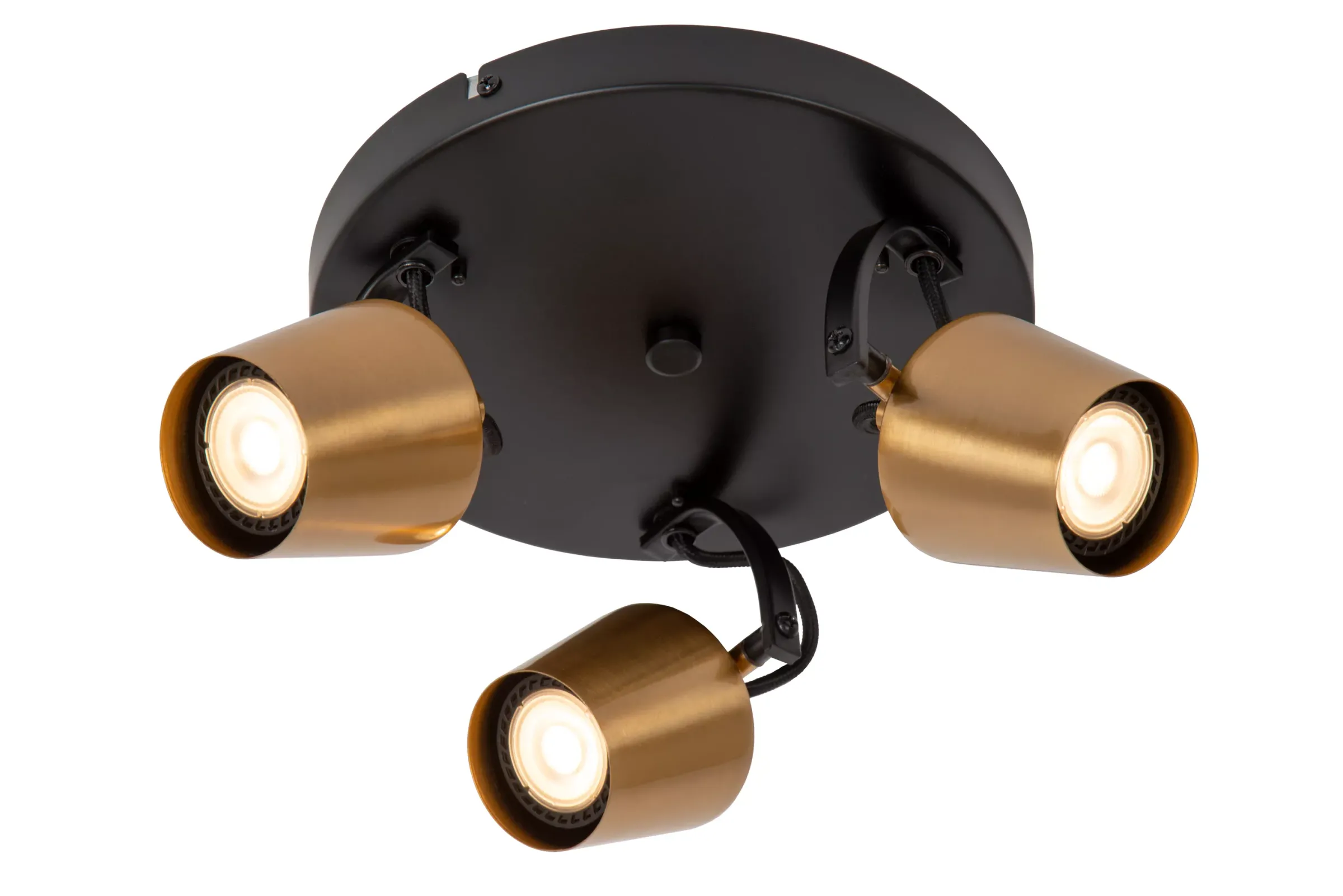 EMILE - Plafondspot - Ø 23 cm - 3xGU10 - Mat Goud / Messing*Lucide Outlet