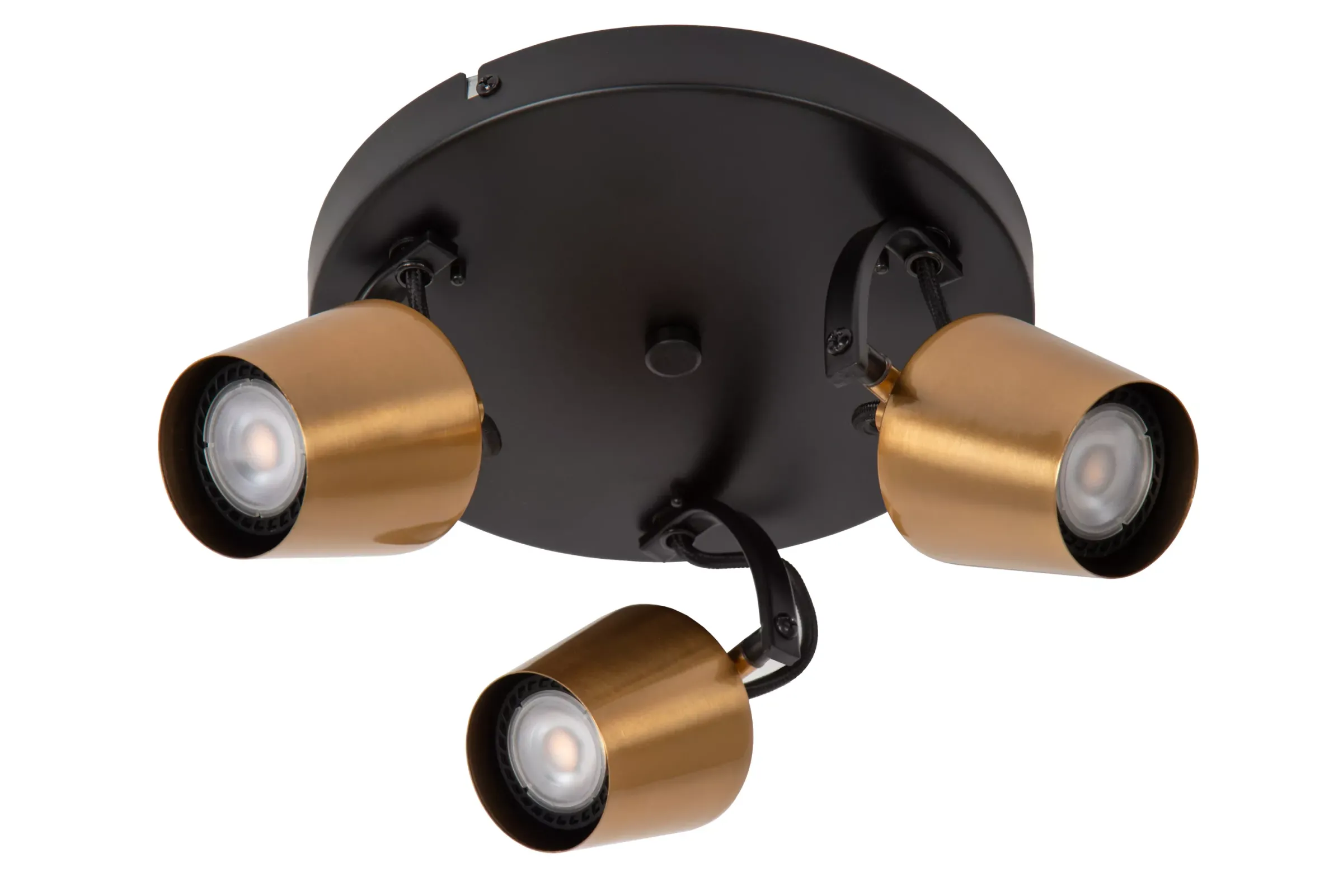 EMILE - Plafondspot - Ø 23 cm - 3xGU10 - Mat Goud / Messing*Lucide Outlet