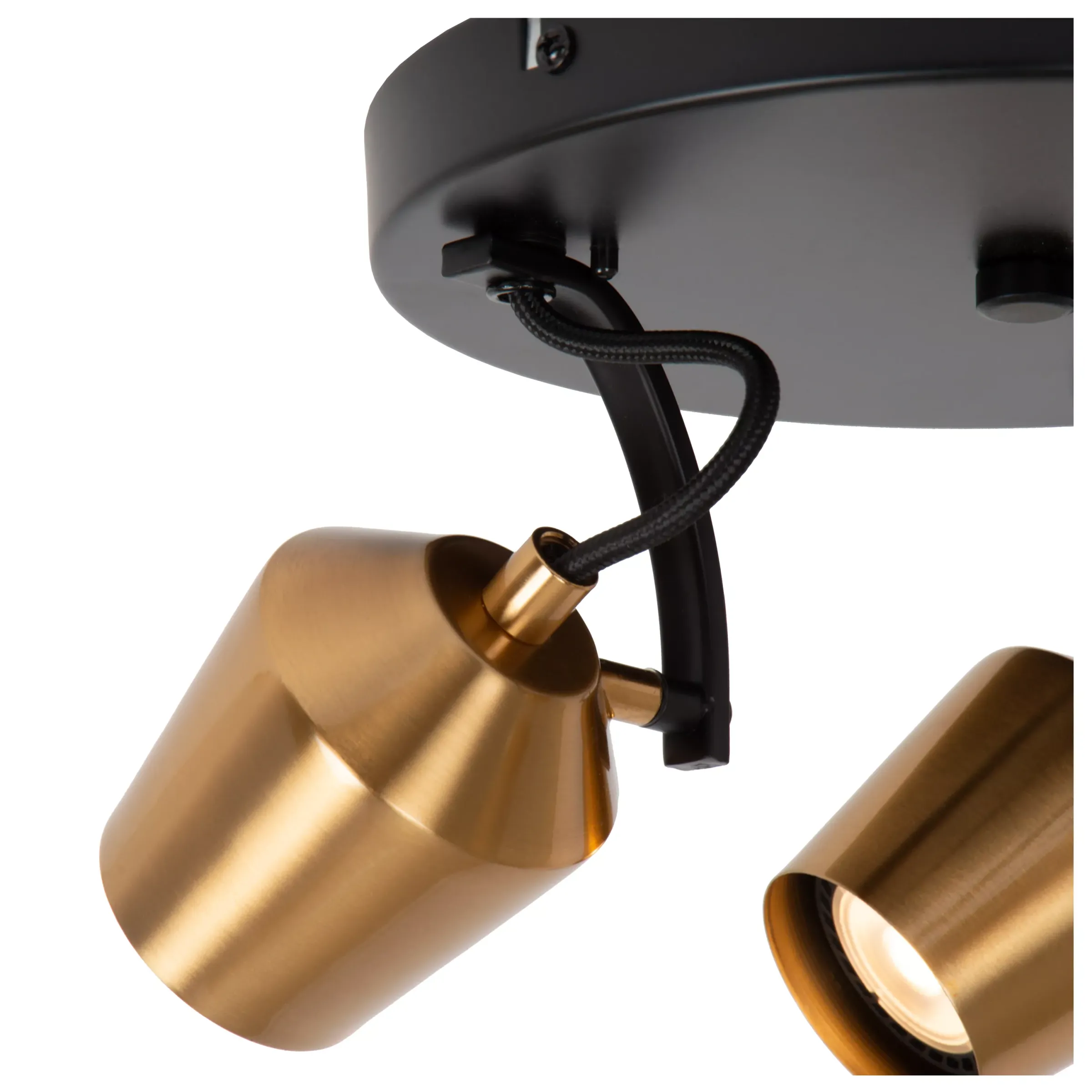EMILE - Plafondspot - Ø 23 cm - 3xGU10 - Mat Goud / Messing*Lucide Outlet