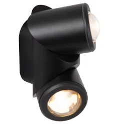 ERIN - Wandspot / Wandlamp Binnen/Buiten - LED - 2x5W 2700K - IP65 - Zwart*Lucide Flash Sale