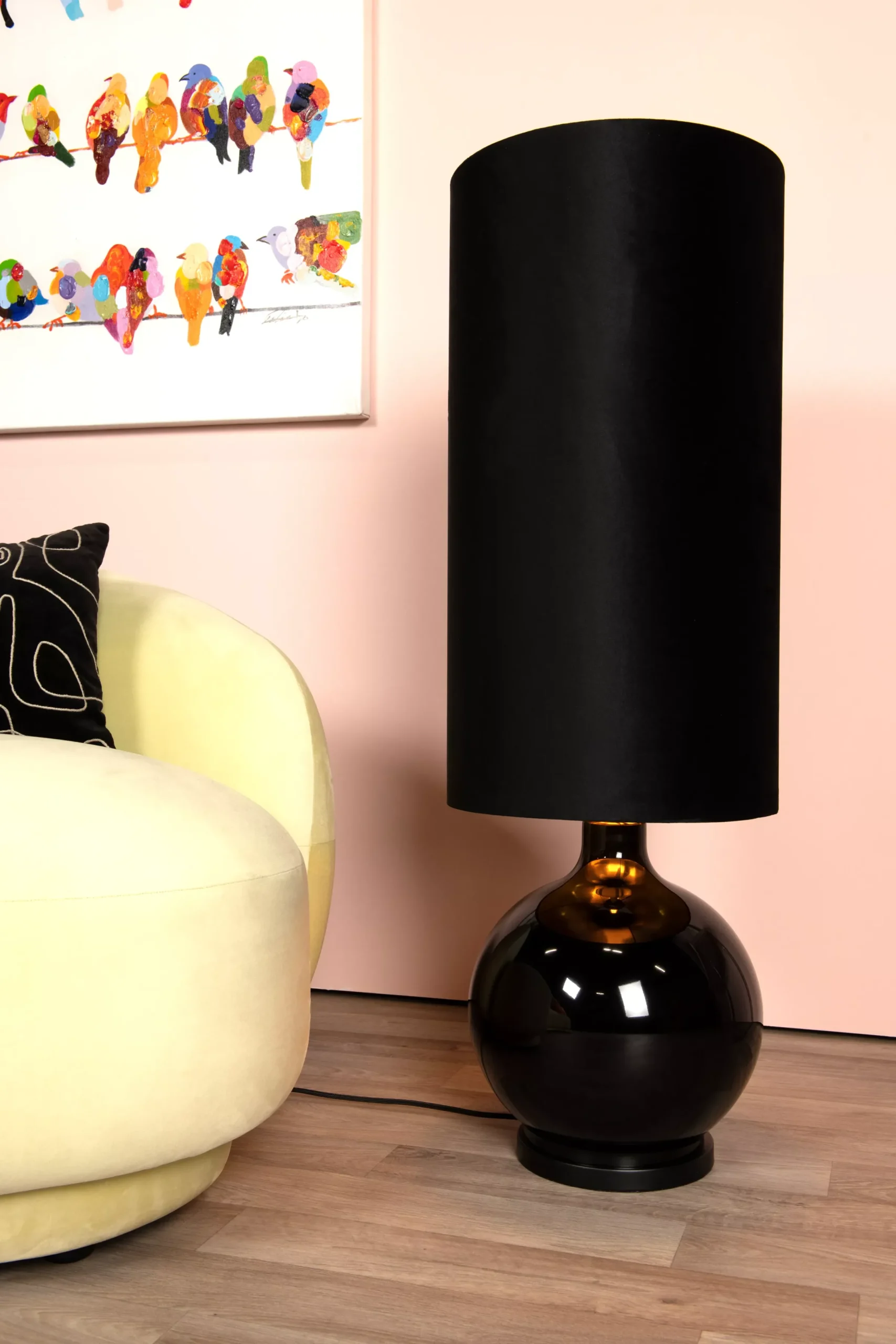 ESTERAD - Vloerlamp - Ø 34 cm - 1xE27 - Zwart*Lucide Online