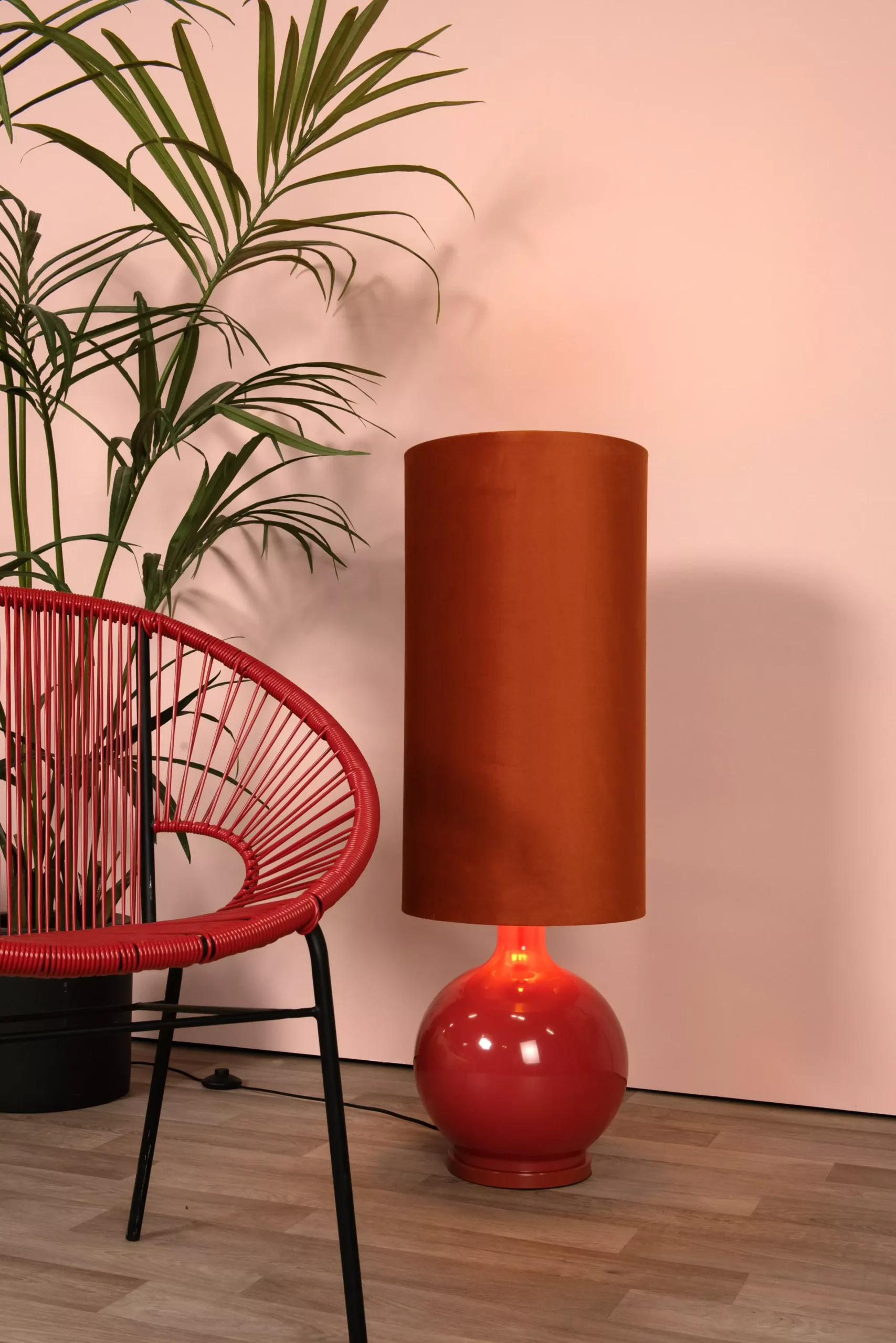 ESTERAD - Vloerlamp - Ø 34 cm - 1xE27 - Oranje*Lucide Hot