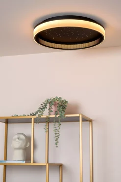 ESTREJA - Plafonnière - Ø 40 cm - LED Dimb. - CCT - 2500K/3000K - Zwart*Lucide Store