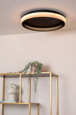 ESTREJA - Plafonnière - Ø 40 cm - LED Dimb. - CCT - 2500K/3000K - Zwart*Lucide Store