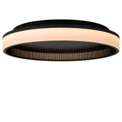 ESTREJA - Plafonnière - Ø 40 cm - LED Dimb. - CCT - 2500K/3000K - Zwart*Lucide Store