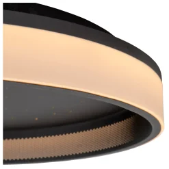 ESTREJA - Plafonnière - Ø 40 cm - LED Dimb. - CCT - 2500K/3000K - Zwart*Lucide Store