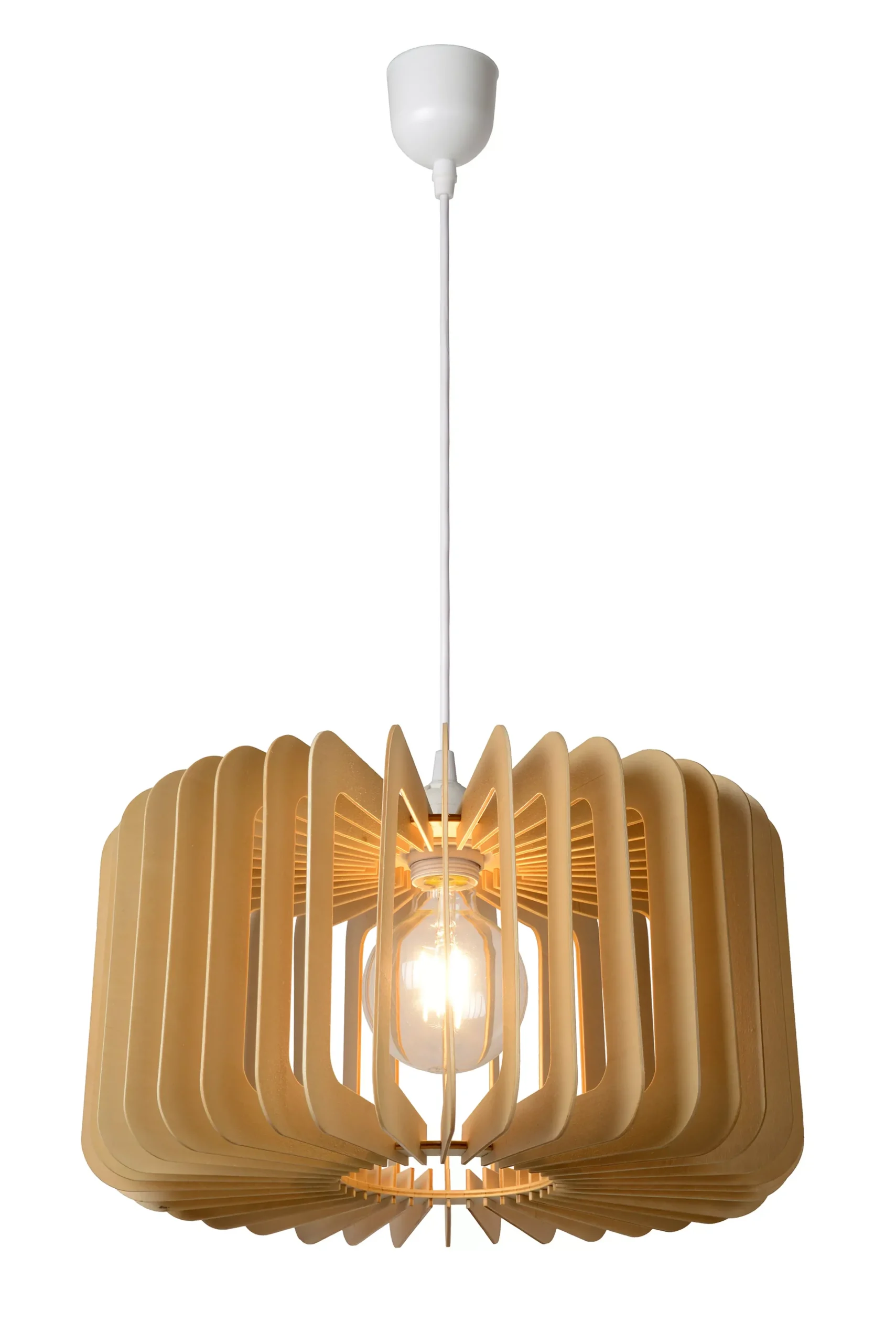 ETTA - Hanglamp - Ø 39 cm - 1xE27 - Licht hout*Lucide Clearance