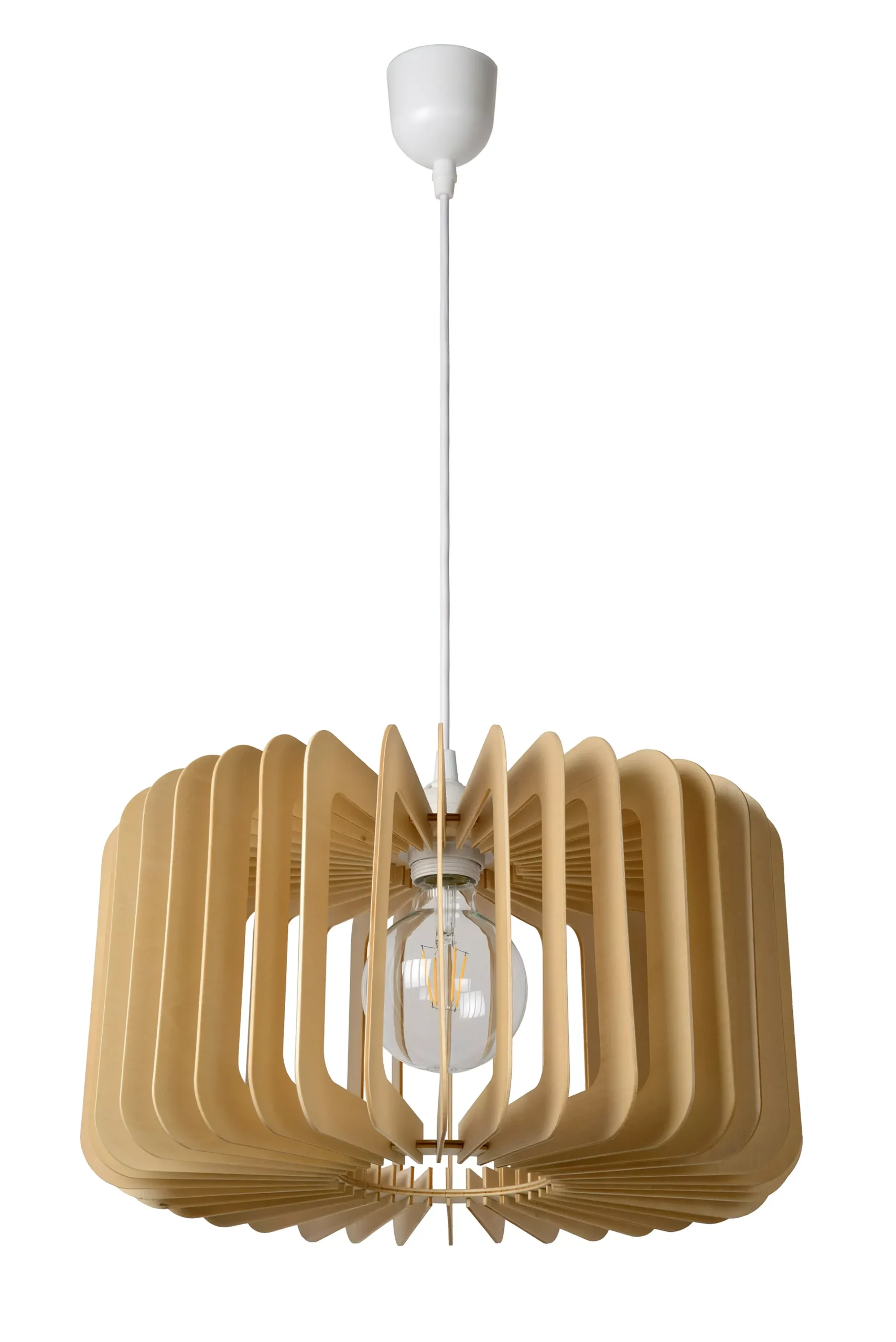 ETTA - Hanglamp - Ø 39 cm - 1xE27 - Licht hout*Lucide Clearance