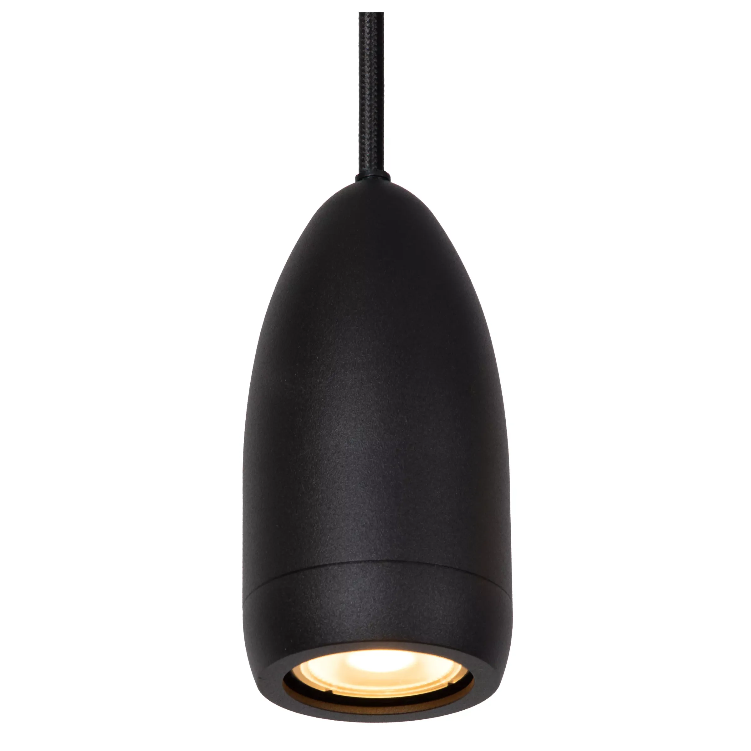 EVORA - Hanglamp - Ø 10 cm - 1xGU10 - Zwart*Lucide Cheap